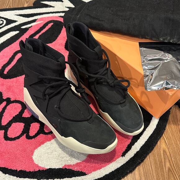 Nike Air Fear of God 1 Black – Size 10 – Brand New - Picture 1 of 8